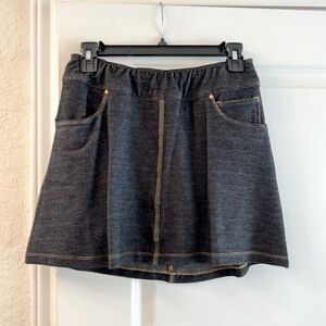 QED Style 14.5" Denim Nibley Skort